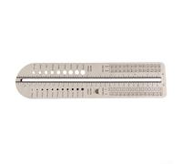 Sock Ruler Wooden Measuring Tool With Display Model For Knitting Socks And Accurate Length Measurement