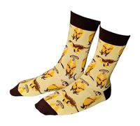 Sock Shack Meerkat Mania In The Desert Quirky Pattern Mens Mustard Yellow Socks One Pair