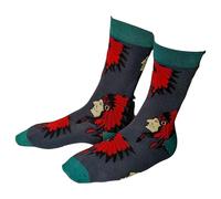 Sock Shack Native American Plains Indian War Bonnet Headdress Mens Grey Socks One Pair