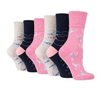 SOCK SHOP GENTLE GRIP 6 Pairs of Ladies Socks, Size UK 4-8 (6 x RF101)