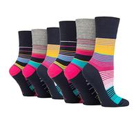 SOCK SHOP GENTLE GRIP 6 Pairs of Ladies Socks, Size UK 4-8 (6 x RH252)