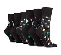 SOCK SHOP GENTLE GRIP 6 Pairs of Ladies Socks, Size UK 4-8 (6 x RH253)