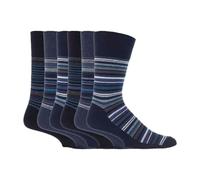 SOCK SHOP GENTLE GRIP - Mens Bigfoot 12-14 UK Non-Elastic Cotton Socks - 6 Pack | Loose Top Socks for Poor Circulation (12-14, SOMRJ49)