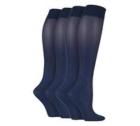 Sock Shop Iomi Footnurse - 2 Pairs of 40 Denier Graduated Compression Knee High Anti Fatigue Energising Socks for Women 4-7 uk, 37-40 eur (4-7 UK, Navy)