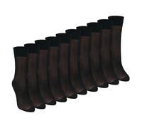 Sock Snob - 10 Pack Ladies 15 Denier Ankle High Pop Socks, Sheer Lightweight Hosiery, Soft Breathable Everyday Wear, Black Natural, UK Size 4-8 (4-8, Black)