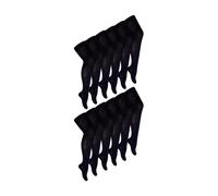 Sock Snob 12 Pair Multipack Girls School Uniform Tights Soft & Comfy Plain Opaque Pantyhose Tights for Kids (9-10 Years, Black)