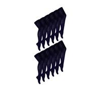 Sock Snob 12 Pair Girls Soft & Comfy Plain Opaque School Uniform Tights - 9-10 Years - Navy