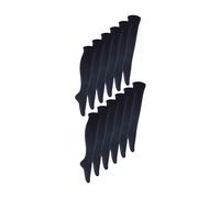 Sock Snob 12 Pair Kids Knee High Soft Bamboo Multicoloured School Socks - 12-3 UK - Dark Grey