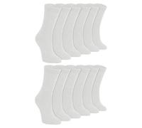 Sock Snob 12 Pair Multipack Kids Plain School Socks | Boys & Girls | 3 Sizes Childrens Cotton Rich Socks