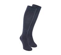 Mens Knee High Bamboo Socks | Sock Snob | 2 Pair Multipack | Breathable | Moisture Wicking (6-11, Grey)