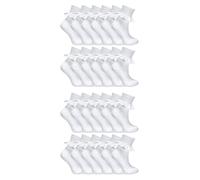 Sock Snob 24 Pair Multipack White Frilly Lace Socks for Girls - 4-6 Years - White