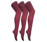 Sock Snob 3 Pair Multipack Womens Coloured Opaque 80 Denier Tights Plain Block Colour Tights