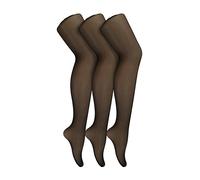 Sock Snob 3 Pairs Fishnet Ladies Tights | Footed Pretty Stocking Ideal for Dance Party - One Size - Black