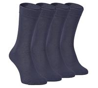 Sock Snob - 4 Pairs Bamboo Finely Knit Thin Super Soft Suit Socks for Men & Women (as8, numeric, numeric_7, numeric_11, regular, regular, Grey)