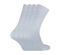 Sock Snob - 4 Pairs Bamboo Finely Knit Thin Super Soft Suit Socks for Men & Women (UK, Numeric, 4, 7, Regular, Regular, White)