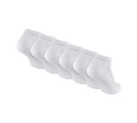 Sock Snob 6 Pack Boys Breathable Soft Bamboo Trainer Socks Ideal for PE - 9-12 UK - White