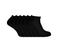 Sock Snob - 6 Pack Mens Low Cut Quarter Length Bamboo Organic Cotton Trainer Socks