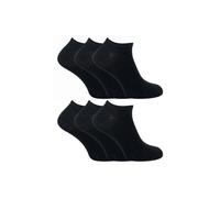 Sock Snob 6 Pairs Cotton Low Cut Ankle Socks in Black | Size: 4-5 Sock Snob Black 4-5