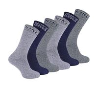 Sock Snob - 6 Pairs HIKE Mens Summer Cushioned Breathable Cotton Hiking Socks (7-11 UK, Pack 2)