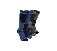 Sock Snob Boy's 4 Pack Thermal Ski Socks | Knee High Socks for Snow Boots | Size: 7-10 Years Sock Snob Multicolor 7-10 Years