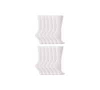Sock Snob Girl's 12 Pair Soft Cotton Rich Knee High White Uniform Socks for School | Size: 7-10 Years Sock Snob White 7-10 Years