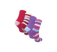 Sock Snob Girl's 4 Pack Bed Socks - Warm Soft Cosy Winter Everyday Comfort | Size: 2-3 Years Sock Snob Multicolor 2-3 Years