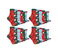 Sock Snob Kids Novelty Festive Christmas Socks (Multipack Options) - 12-3 UK - 24 Pack