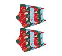 Sock Snob Kids Novelty Festive Christmas Socks (Multipack Options) - 9-12 UK - 12 Pack