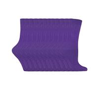 Sock Snob Ladies Plain Coloured Cotton Rich Dress Socks (Multipack Options) - 4-7 UK - Purple - 12 Pack