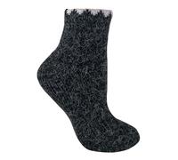 Sock Snob Ladies Thick Alpaca Wool Blend Ankle Boot Walking Hiking Socks | Premium Natural Fibre | Cold Weather Essential | Floor Traction | Night Time Footwear | Heat Retaining Layer