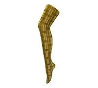 Sock Snob - Ladies Thick Coloured 80 Denier Opaque Patterned Winter Fashion Tights (18-24 UK 48"/54" (XL), Skye Yellow)