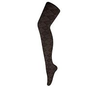 Sock Snob - Ladies Thick Coloured 80 Denier Opaque Patterned Winter Fashion Tights (8-14 UK 36"/42", Argyle Brown)