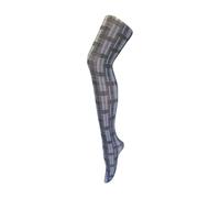 Sock Snob - Ladies Thick Coloured 80 Denier Opaque Patterned Winter Fashion Tights (8-14 UK 36"/42", Skye Black/White)