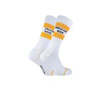 Sock Snob Men's 1 Pack Cotton Novelty Bring Me Beer & Vodka Socks in Gold | Size: 6-9 Sock Snob Gold 6-9