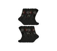 Sock Snob Men's 12 Pair Soft Lambswool Honeycomb Top Argyle Patterned Socks in Grey | Size: 6-11 Sock Snob Grey 6-11