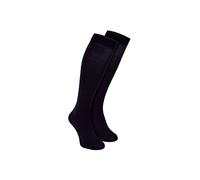 Sock Snob Men's 2 Pack Extra Long Knee High Breathable Bamboo Socks in Black | Size: 6-11 Sock Snob Black 6-11