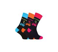 Sock Snob Men's 3 Pack Retro Gaming Funky Novelty Video Game Socks in Mid Blue | Size: 6-11 Sock Snob Mid Blue 6-11