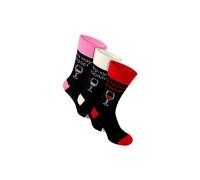 Sock Snob Men's 3 Pairs Funny Food Drink Cotton Rich Socks in Black Sock Snob Black One Size
