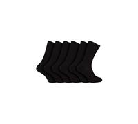 Sock Snob Men's 6 Pack 100% Egyptian Cotton Dress Socks in Black | Size: 12-14 Sock Snob Black 12-14
