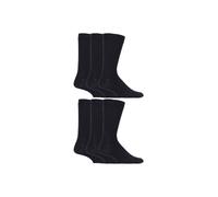 Sock Snob Men's 6 Pack Colourful Striped Patterned Dress Cotton Socks in 7 Styles in Black | Size: 6-11 Sock Snob Black 6-11