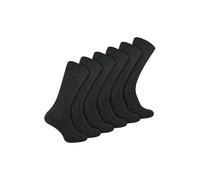 Sock Snob Men's 6 Pairs Plain Coloured Cotton Rich Ribbed Dress Socks in Charcoal | Size: 6-11 Sock Snob Charcoal 6-11