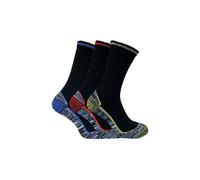 Sock Snob Men's 6 Pairs Summer Cotton Bamboo Work Socks in Black | Size: 4-7 Sock Snob Black 4-7