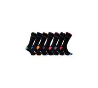 Sock Snob Men's 7 Pack Days Of The Week Novelty Cotton Socks in Black | Size: 6-11 Sock Snob Black 6-11
