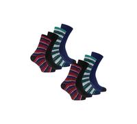 Sock Snob Men's 8 Pairs Bed Socks Non Slip Gripper in Green | Size: 6-11 Sock Snob Green 6-11