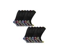 Sock Snob Men's Mens Knee High Bamboo Work Socks in Jet Black | Size: 6-11 Sock Snob Jet Black 6-11