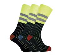 Sock Snob Mens Multipack Hi Vis Work Socks - 6-11 - 3 Pack