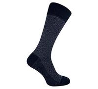 Sock Snob - Mens Patterned Design Formal Bamboo Dress Socks (6-11 UK, Black Grey Vintage Graphic)