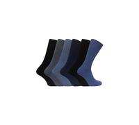 Sock Snob Men's Soft 100% Cotton Plain Coloured Socks | Size: 11-14 Sock Snob Multicolor 11-14