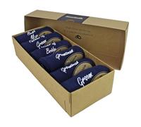 Sock Snob - Mens Wedding Socks for Groom Groomsman Best Man Father of the Groom and Bride (UK, Numeric, 6, 11, Regular, Regular, Navy (With Gift Box))
