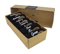 Sock Snob - Mens Wedding Socks for Groom Groomsman Best Man Father of the Groom and Bride (UK, Numeric, 6, 11, Regular, Regular, Black (With Gift Box))